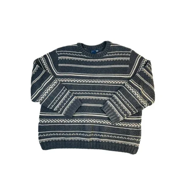 Vintage | Sweaters | Vintage Lands End Fair Isle Knit Cotton Vintage | Sweaters | Vintage Lands End Fair Isle Knit Cotton